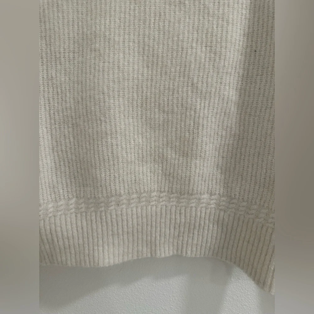Cream Sezane sweater -pretty details aroundd collar, sleeves and bottom. - Picture 10 of 14